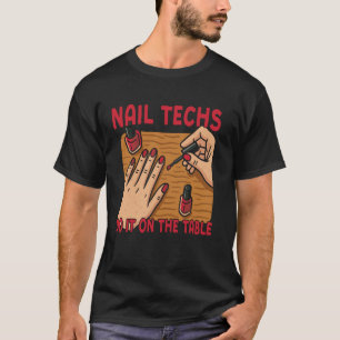 Camiseta Técnico de uñas cita uniforme de trabajo esmalte d