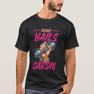 Camiseta Técnico de uñas cita uniforme de trabajo esmalte d