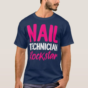 Camiseta Técnico de uñas Estrella Nail Artista Manicurista