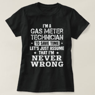 Camiseta Técnico del medidor de gas