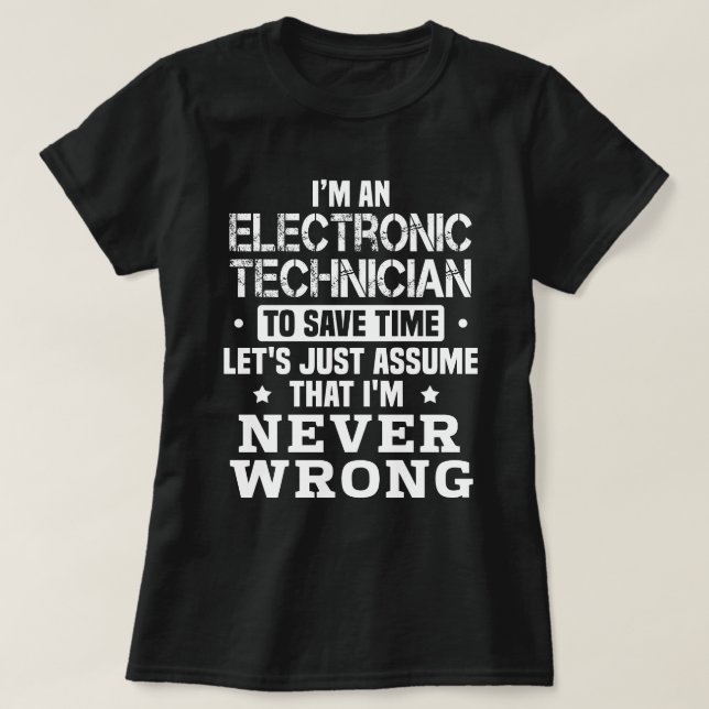 Camiseta Técnico Electrónico (Diseño del anverso)