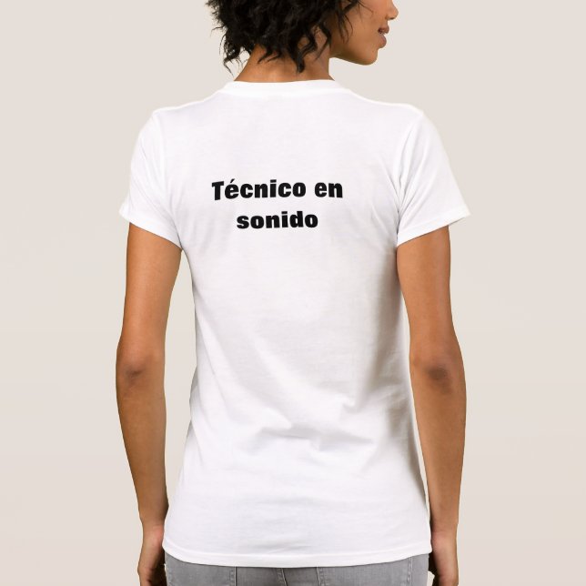 Camiseta técnico en sonido (Reverso)