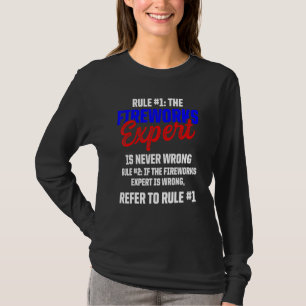 Camiseta Técnico experto en fuegos artificiales 4 de julio 