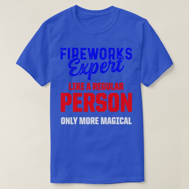 Camiseta Técnico experto en fuegos artificiales 4 de julio  (Diseño del anverso)