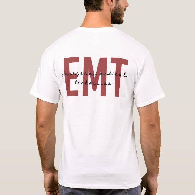 Camiseta Técnico Médico de Emergencia de EMT (Reverso)