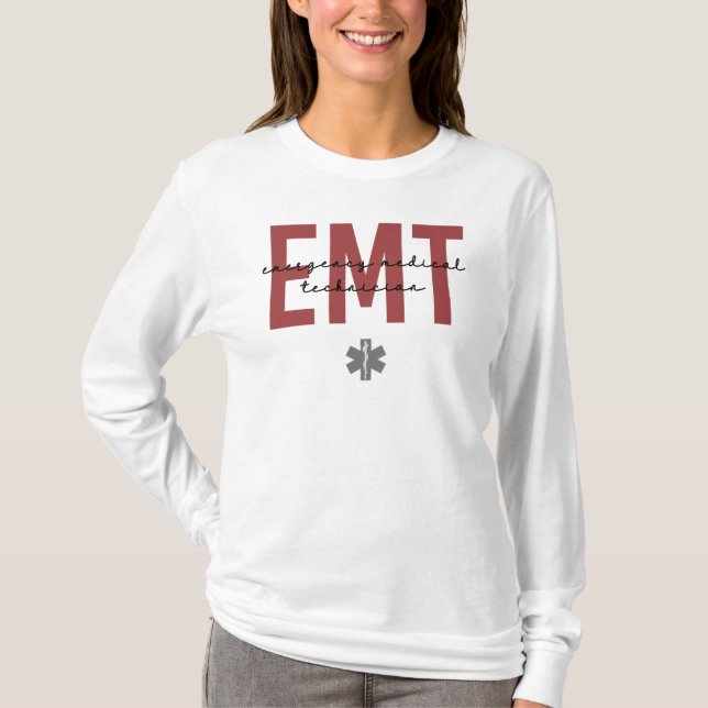 Camiseta Técnico Médico de Emergencia de EMT (Anverso)