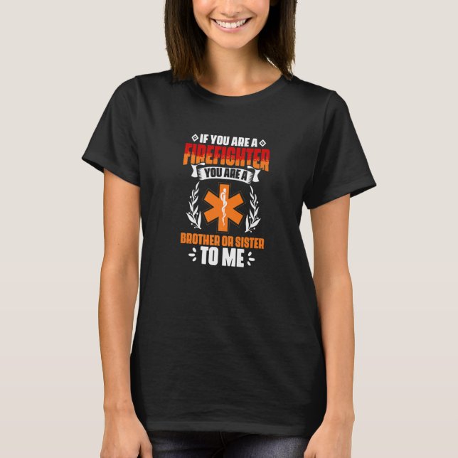 Camiseta Técnico médico de emergencia para bomberos EMT Amb (Anverso)