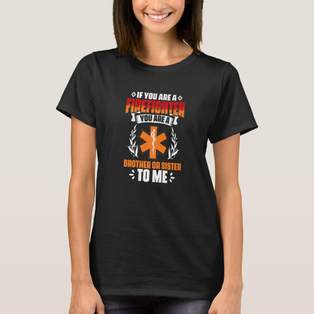 Camiseta Técnico médico de emergencia para bomberos EMT Amb (Anverso)