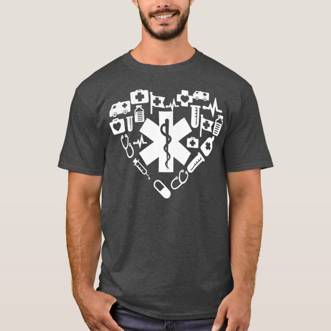 Camiseta Técnico médico de emergencia paramédico EMT EMS (Anverso)
