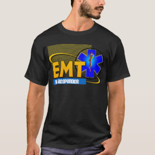 Camiseta TÉCNICO MÉDICO de la EMERGENCIA del RESPONDEDOR 