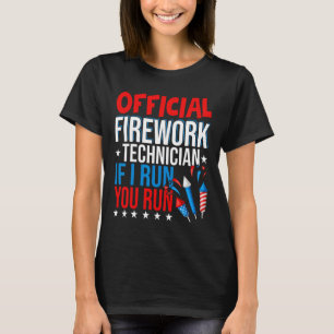 Camiseta Técnico Oficial de Fuegos Artificiales Día de la I