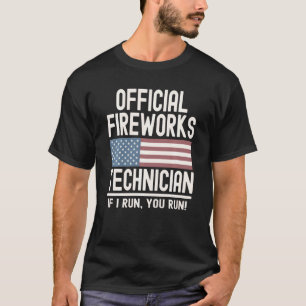 Camiseta Técnico Oficial De Fuegos Artificiales Si Lo Ejecu