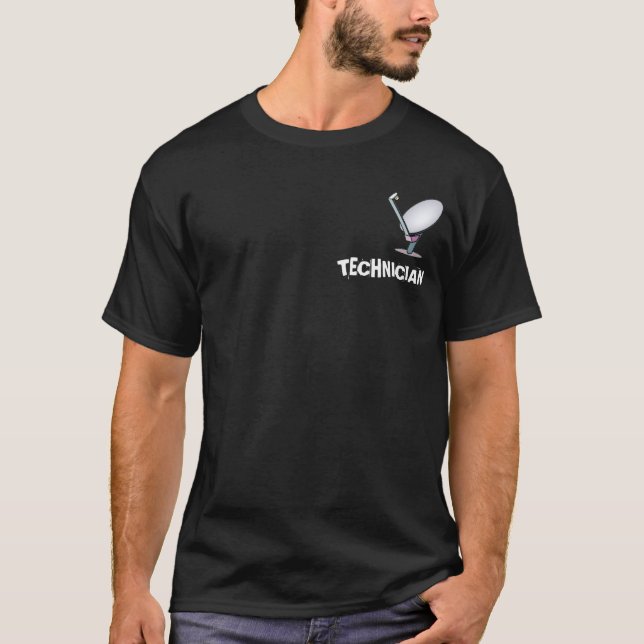CAMISETA TÉCNICO PROFESIONAL DE LA ANTENA PARABÓLICA DEL (Anverso)