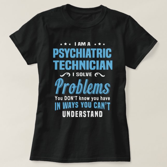 Camiseta Técnico Psiquiátrico (Diseño del anverso)