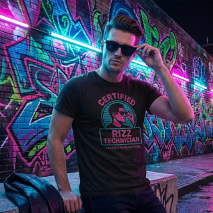 Camiseta Técnico Rizz Certificado - Meme Divertido de Rizz