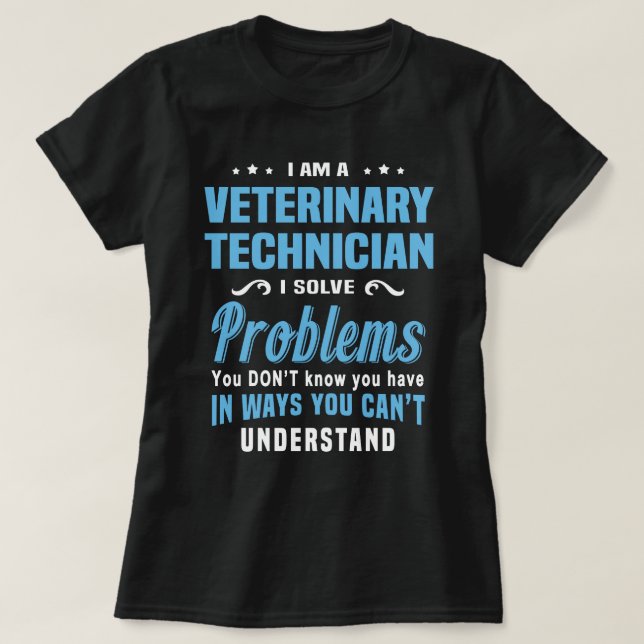 Camiseta Técnico Veterinario (Diseño del anverso)