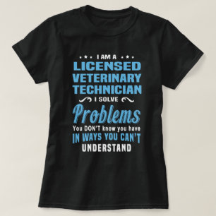 Camiseta Técnico Veterinario con Licencia