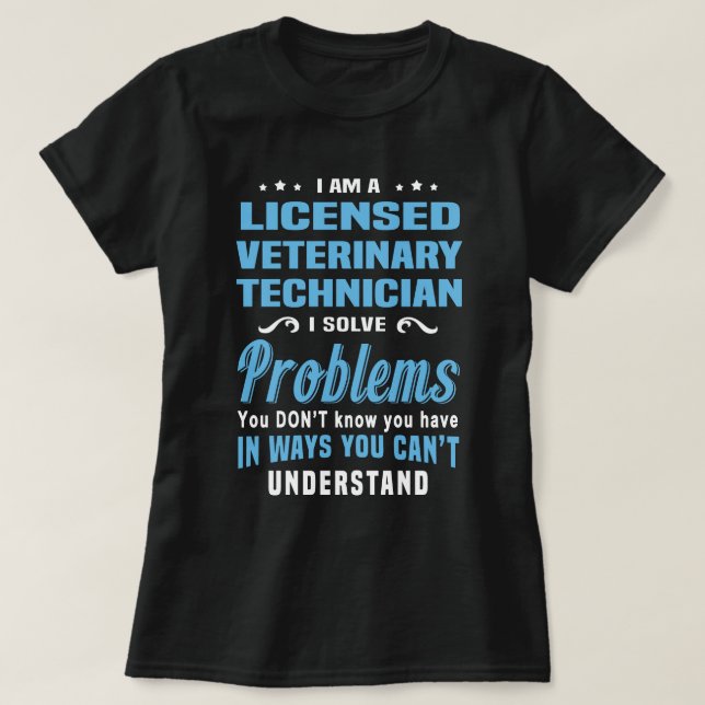 Camiseta Técnico Veterinario con Licencia (Diseño del anverso)