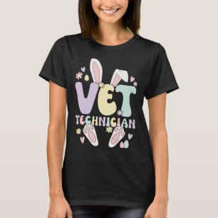 Camiseta Técnico Veterinario Conejo de Pascua Técnico Veter