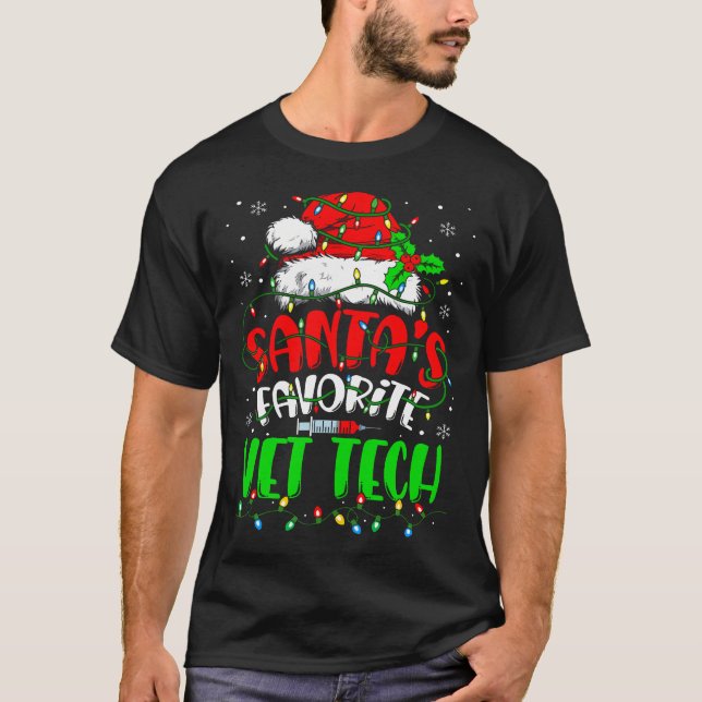 Camiseta Técnico veterinario favorito de los Navidades de V (Anverso)