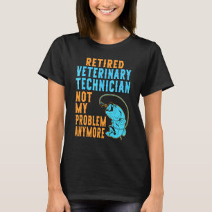 Camiseta Técnico Veterinario Jubilado Pescando Jubilación