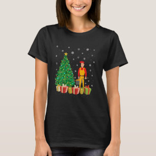 Camiseta Técnico Xmas Tree Lighting Santa Hat Technician