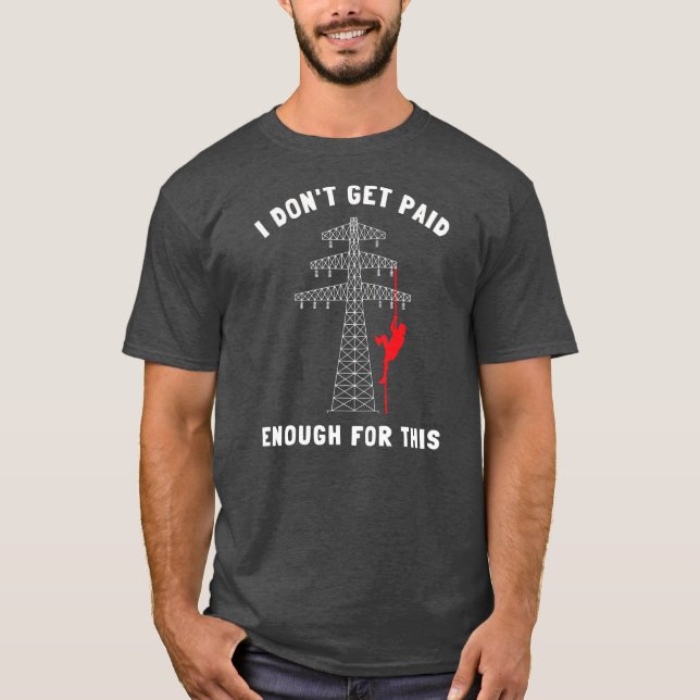 Camiseta Técnicos De Ingeniería De Torre Celular Y Escalado (Anverso)