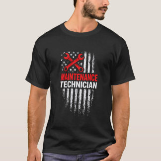 Camiseta Técnicos de Mantenimiento Bandera Patriótica Orgul