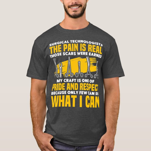 Camiseta Técnicos Quirúrgicos El Dolor Es Un Orgullo Real (Anverso)