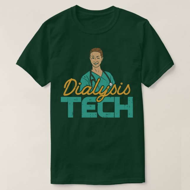 Camiseta Técnicos técnicos de tecnología diálisis Kidney Wh (Diseño del anverso)