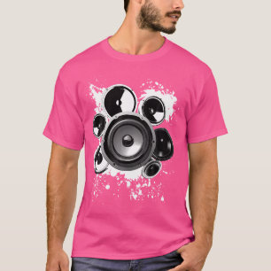 Camiseta Tecno de altavoces Gráficos de música Bass Regalos