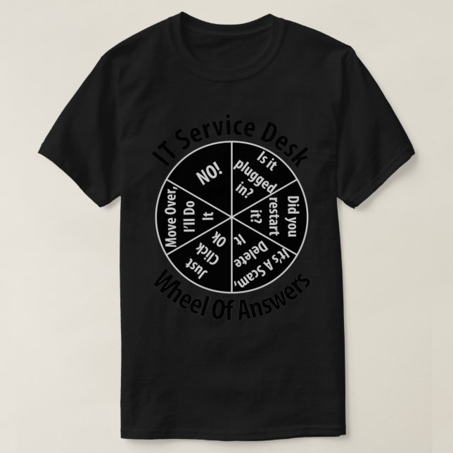 Camiseta Tecno de información sobre la rueda de la rueda de (Diseño del anverso)
