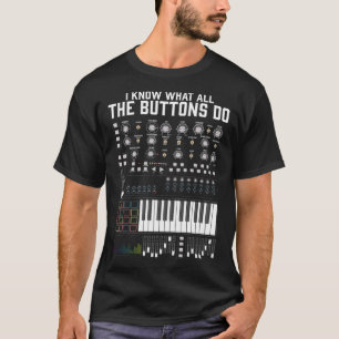 Camiseta Tecno de música Mezclador mínimo Studio DJ tema