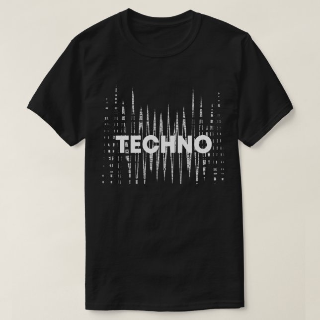 Camiseta Tecno distorsionado (Diseño del anverso)