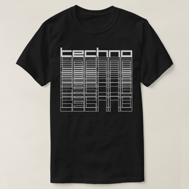 Camiseta tecno geométrico (Diseño del anverso)
