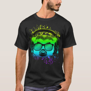 Camiseta Tecno Music DJ Gift Ravers EDM Monkey Lemur