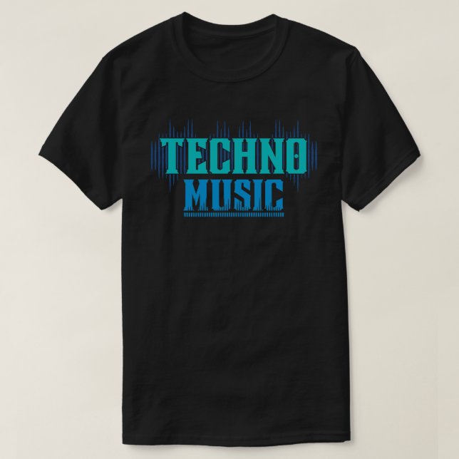 Camiseta Tecno Music Neon Colors (Diseño del anverso)