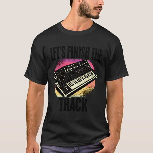 Camiseta Tecno sintetizador de música electrónica Dj Produ (Anverso)