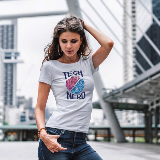 Camiseta Tecnología cerebral digital (Subido por el creador)