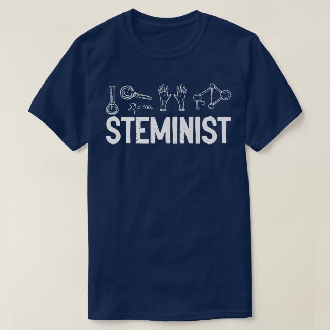 Camiseta Tecnología científica esteminista matemática de in (Diseño del anverso)