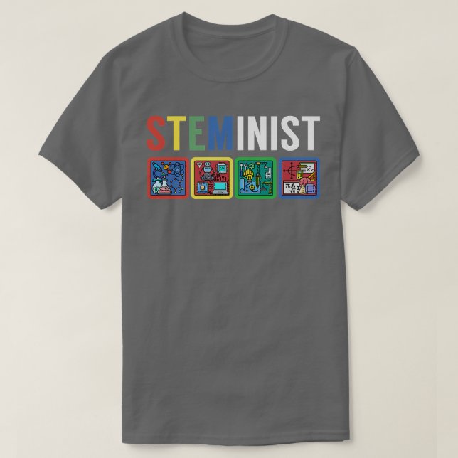 Camiseta Tecnología científica esteminista matemática de in (Diseño del anverso)