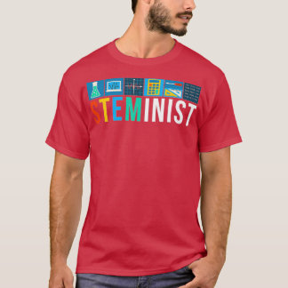 Camiseta Tecnología científica esteminista matemática de in