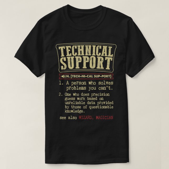 Camiseta Tecnología de asistencia de regalo Divertida Defin (Diseño del anverso)