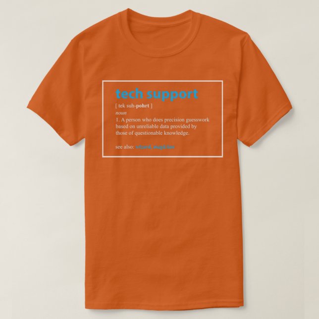 Camiseta Tecnología de asistencia técnica Definición de reg (Diseño del anverso)