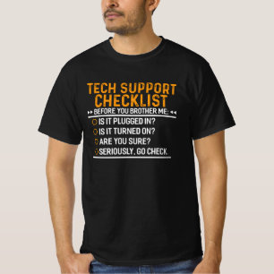Camiseta Tecnología de asistencia técnica Geek Funny Techie