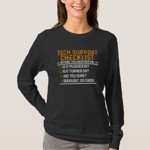 Camiseta Tecnología de asistencia técnica Geek Funny Techie