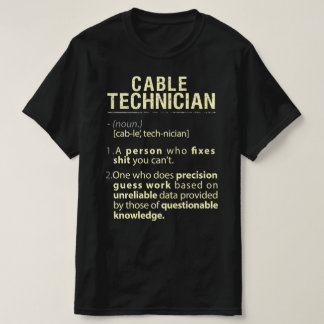 Camiseta Tecnología de cable Definición Real Americana