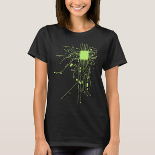 Camiseta Tecnología de CPU Friki Informativo Chip de Comput