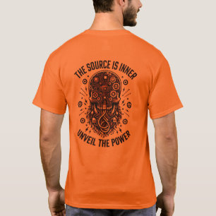 Camiseta Tecnología de cráneo Cyberpunk Poder del Conocimie