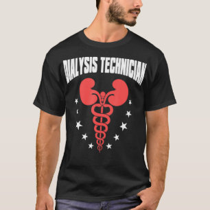Camiseta Tecnología de diálisis Cardíaca Banderas Nefrologí